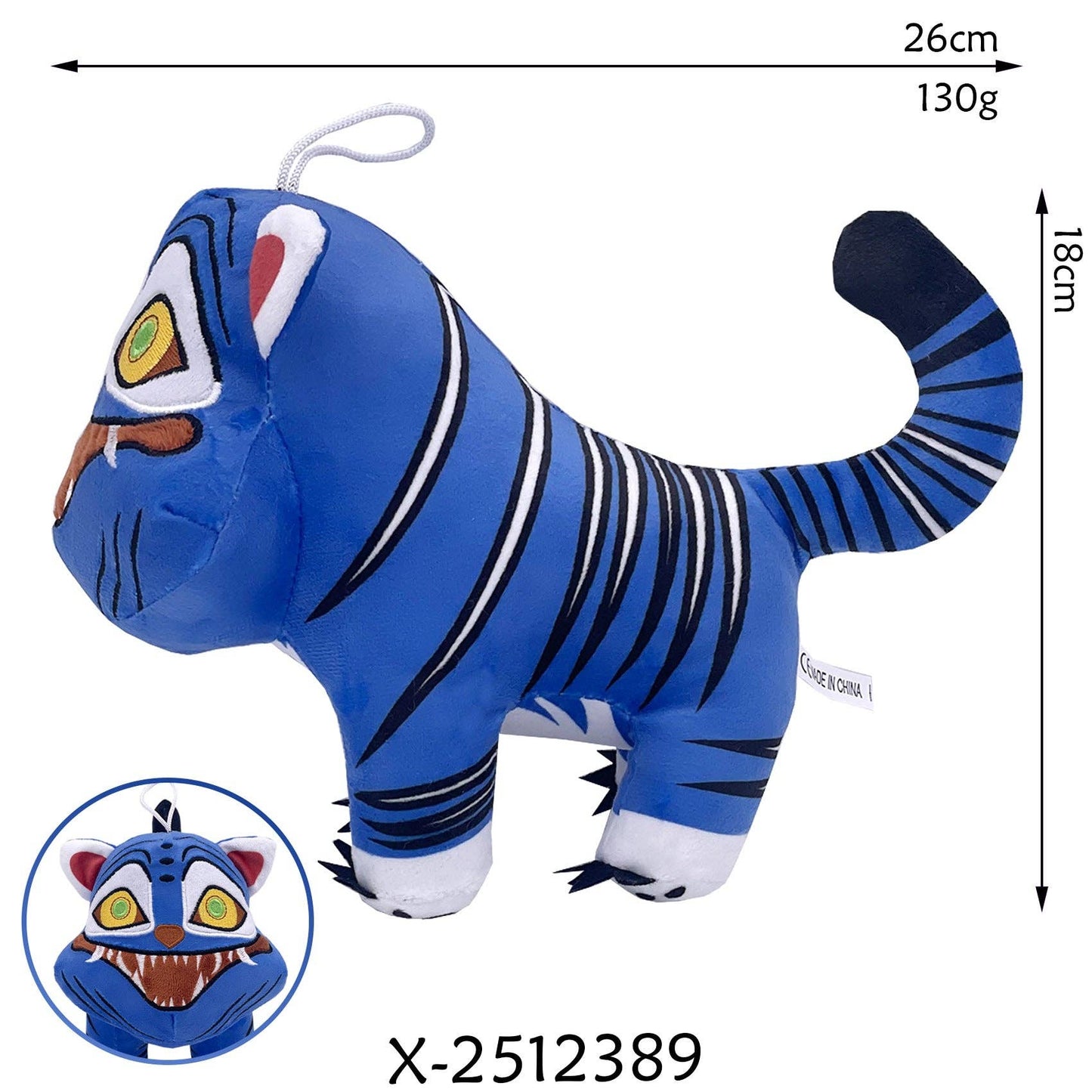 KPop Demon Hunters Derpy Tiger plush toy