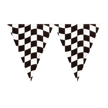 Black & White Check Flag Banner