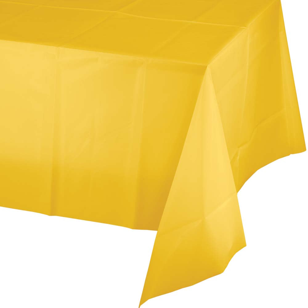 Schoolbus Yellow Plastic Table Cover 54x108