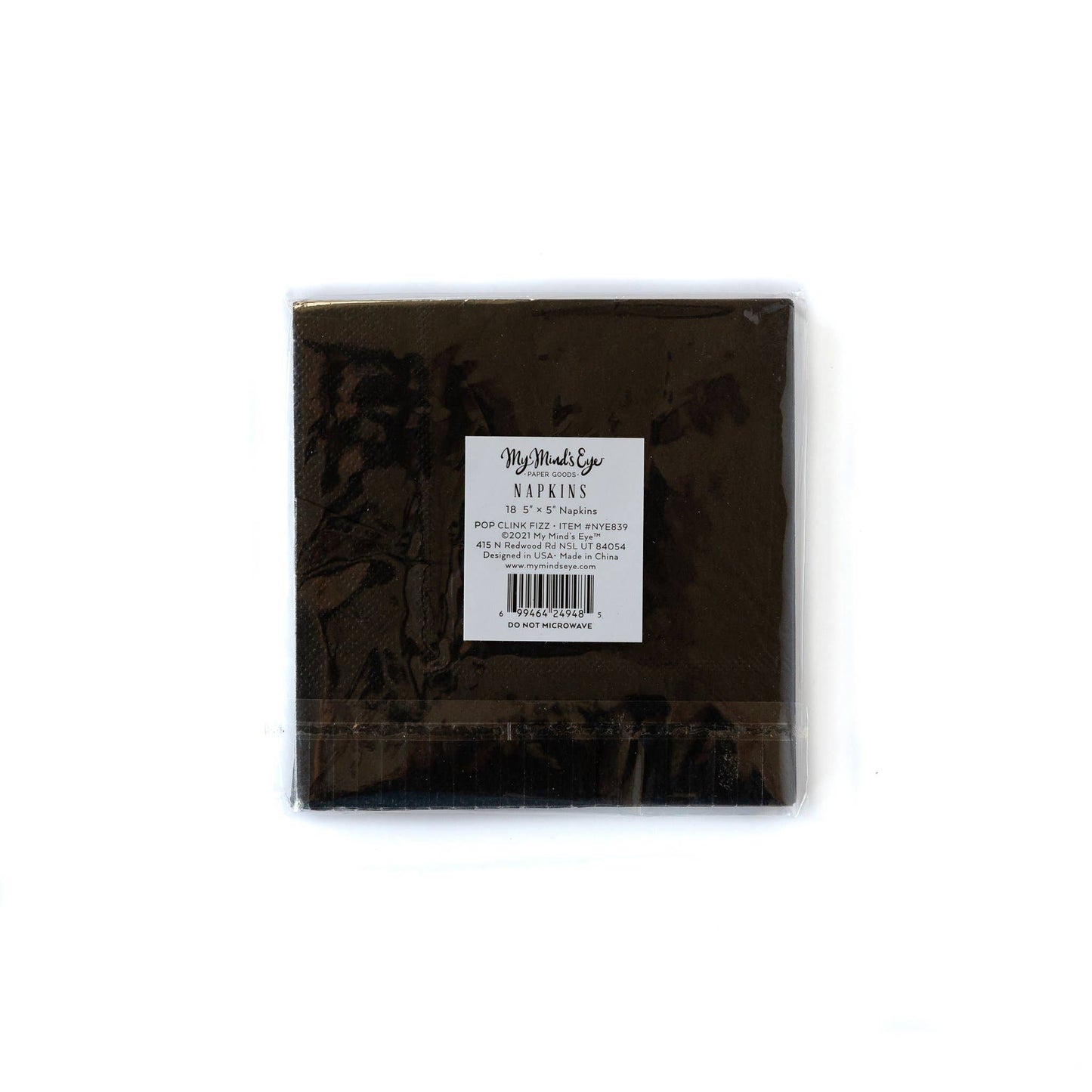 Pop Clink Fizz Fringed Cocktail Napkins 18ct