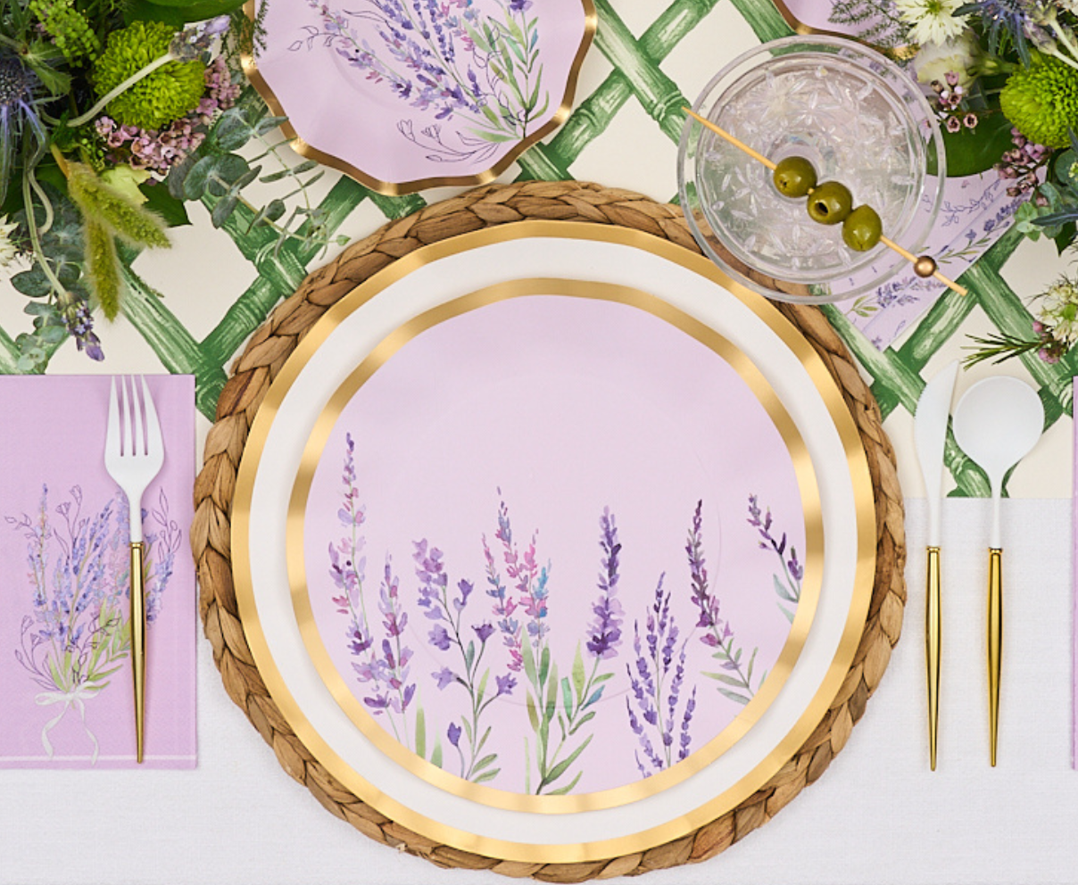Lavender Fields 10.5in Dinner Plates 8ct