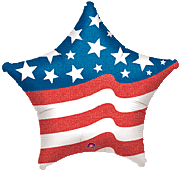 #S56 Patriotic Star 19in Balloon