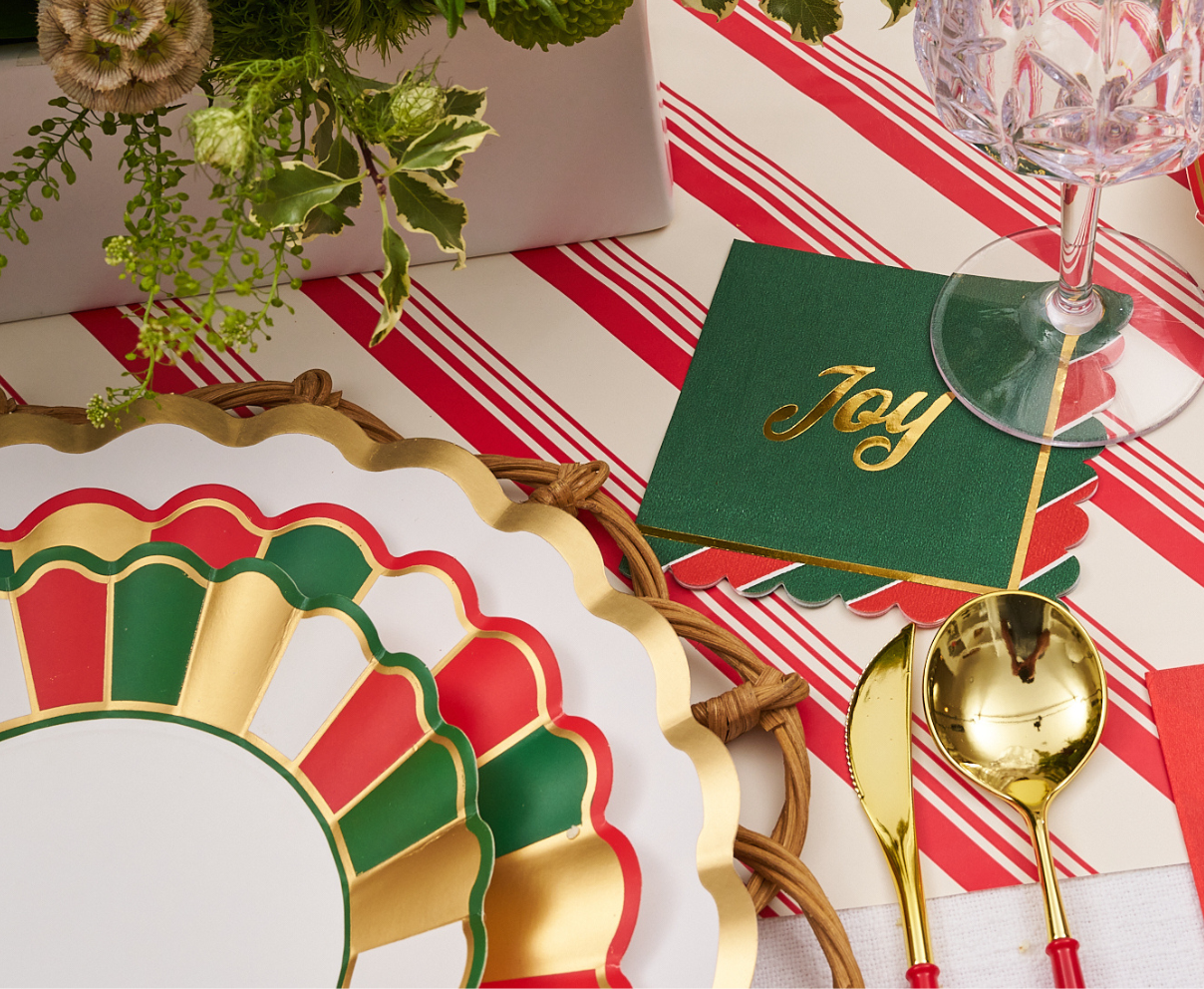 Joyful Christmas Cocktail Napkins 26ct