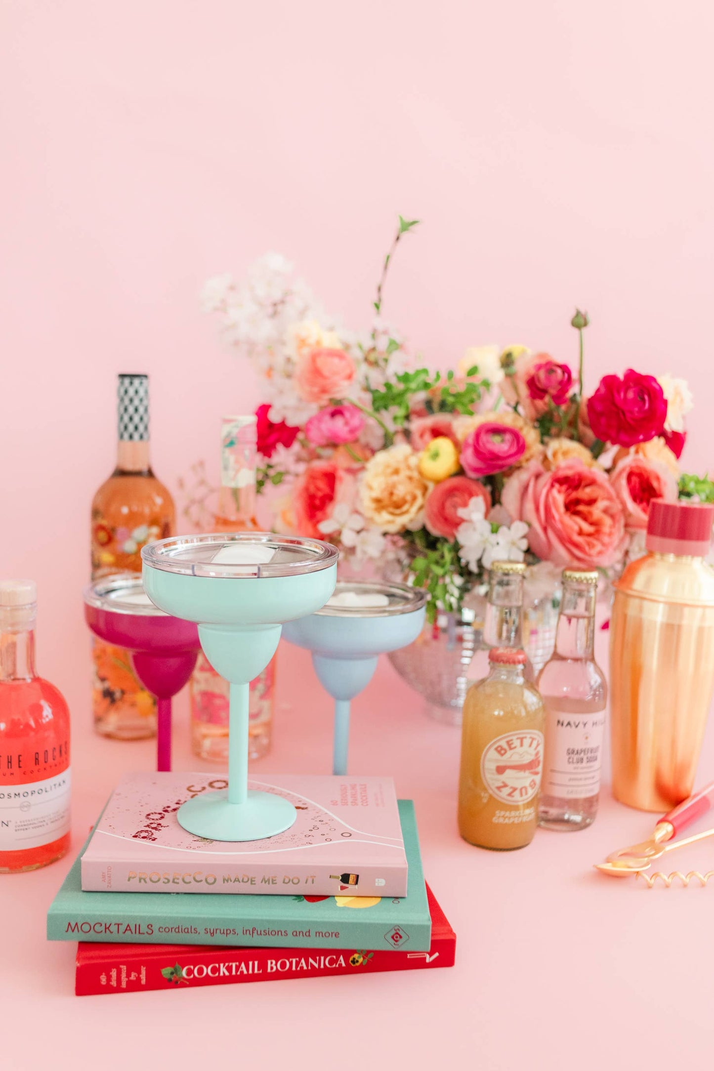 Margarita Glass with Lid - 8oz Stainless Steel