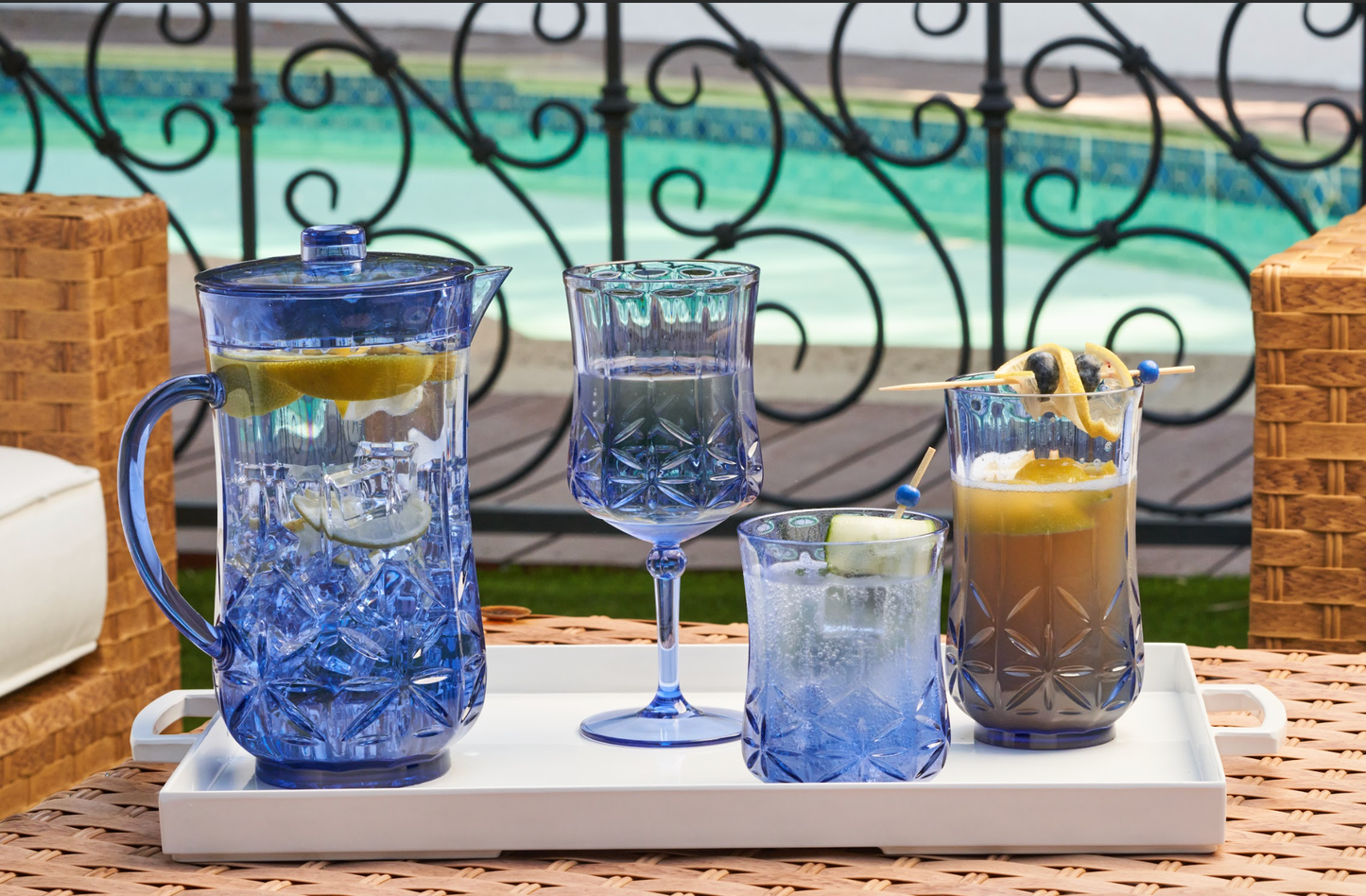 Wine Classic Stemmed | Blue | 16 Oz