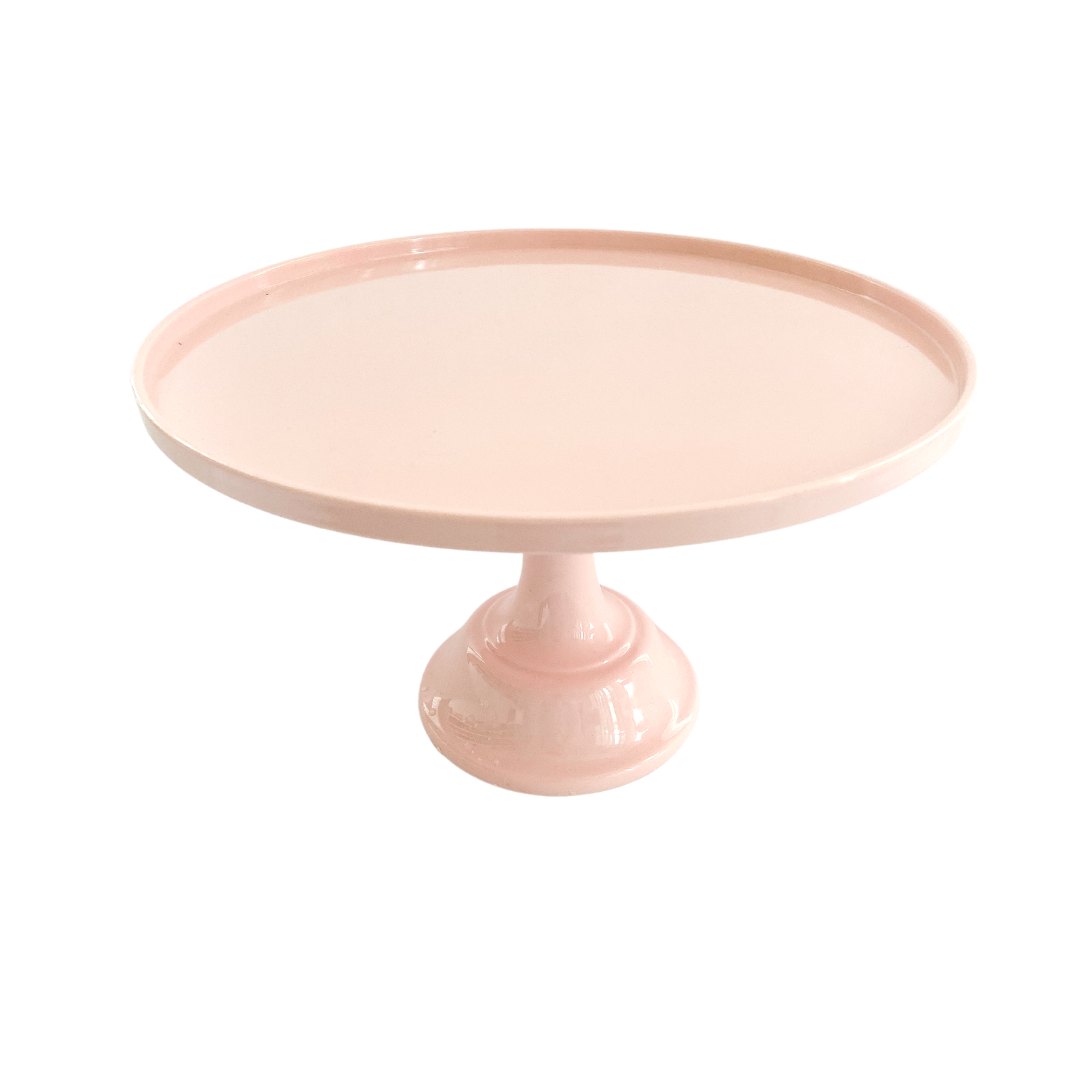 Light Pink Melamine Pedestal Cake Stand
