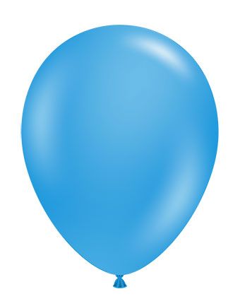 12in Helium Inflated Latex Balloon - Blue (TufTex)