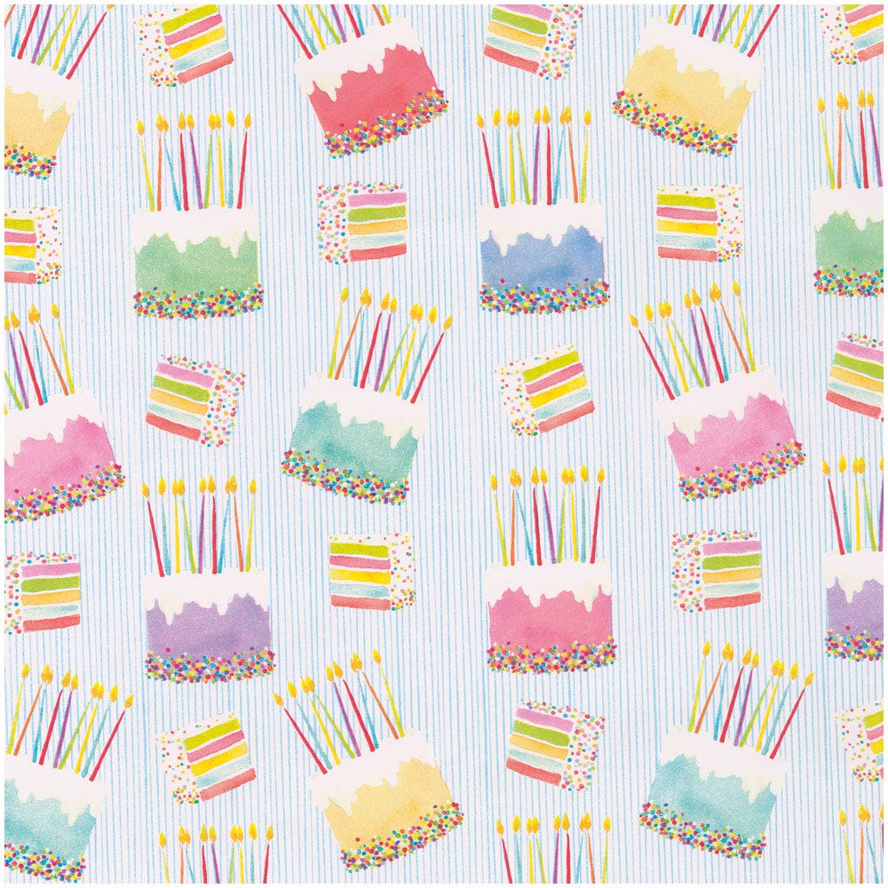 Roll Wrap - Birthday Cake 30”x8'
