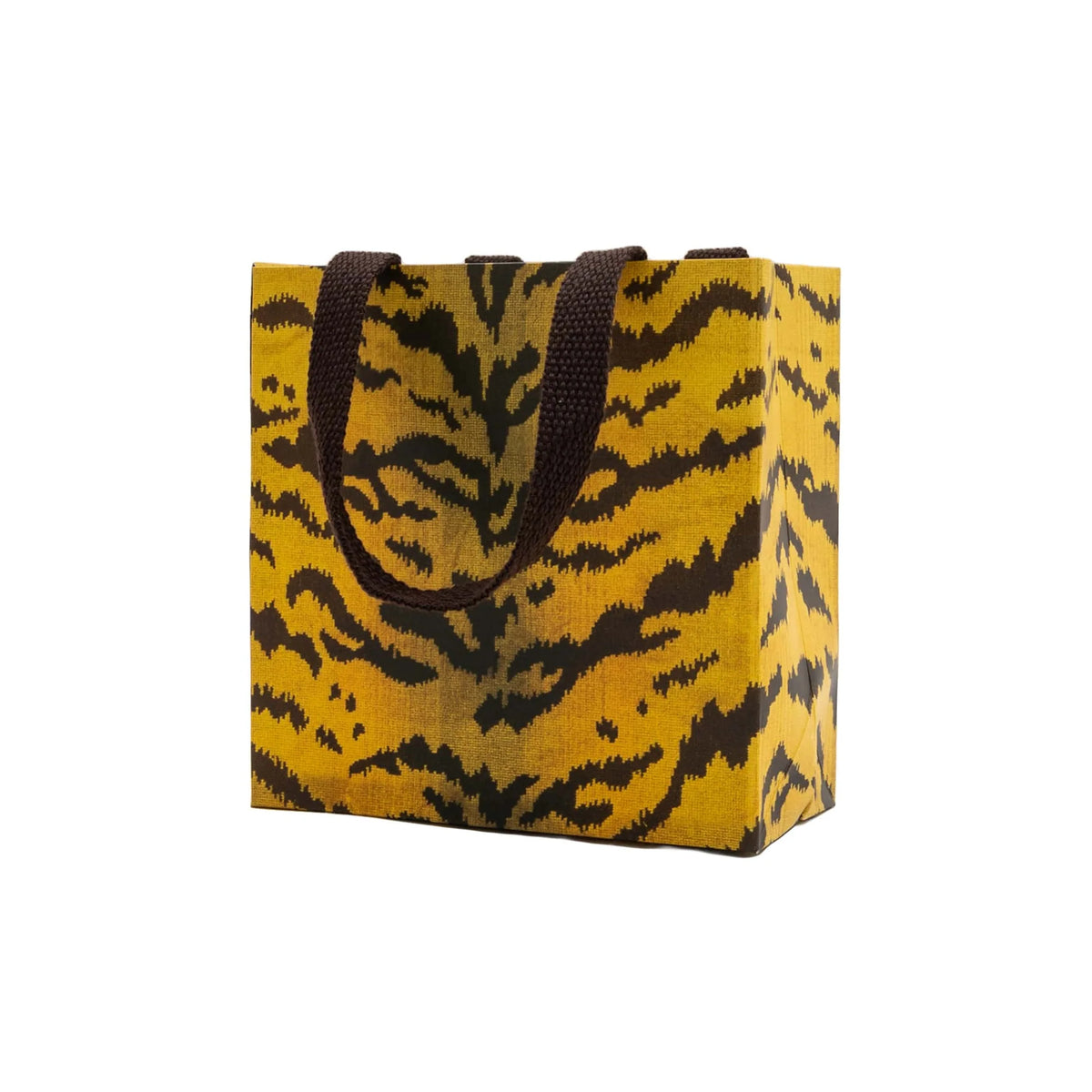Tigre Golden Small Square Gift Bag - 5.75"L x 2.5" W x 5.75"H