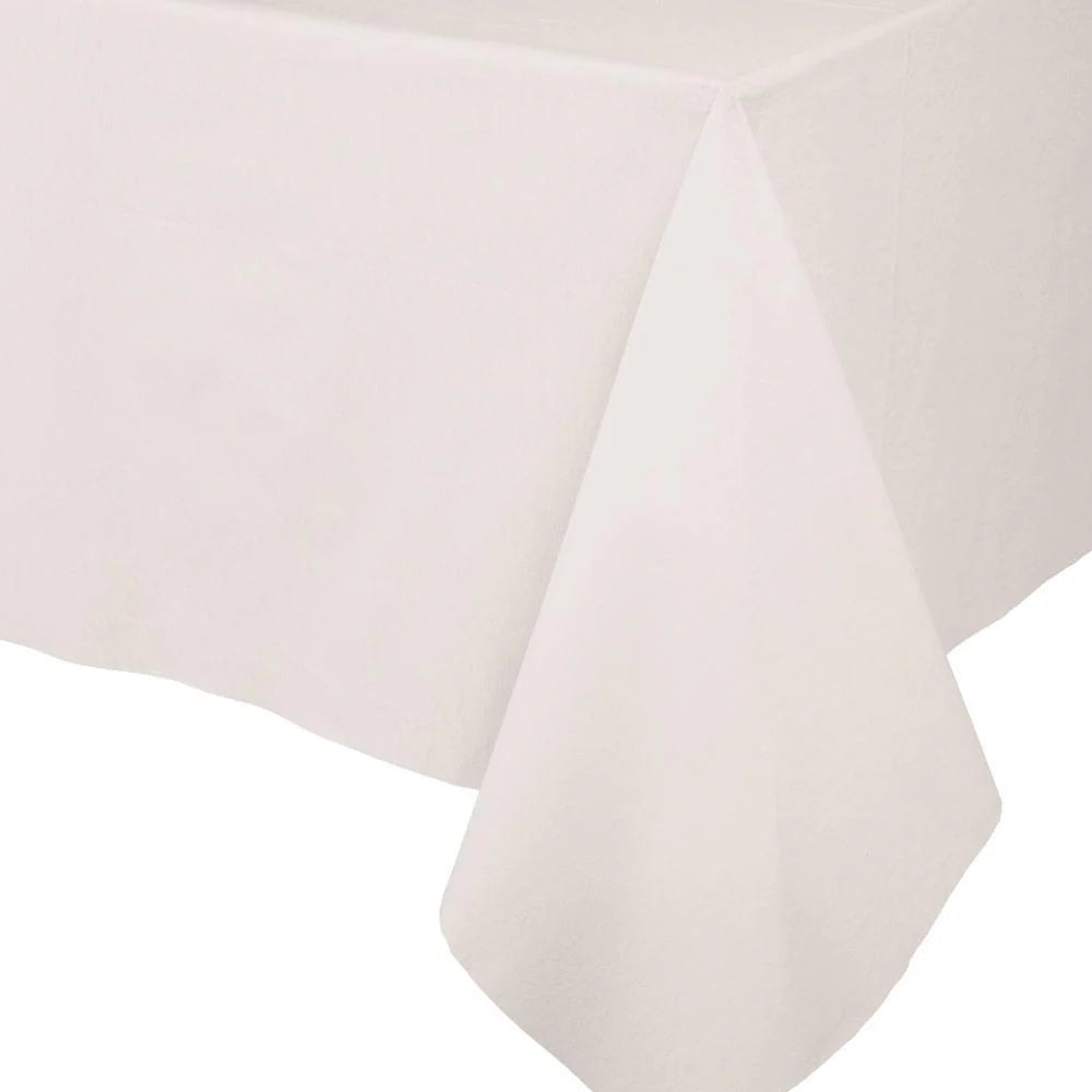 Ivory Paper Linen Solid Table Cover