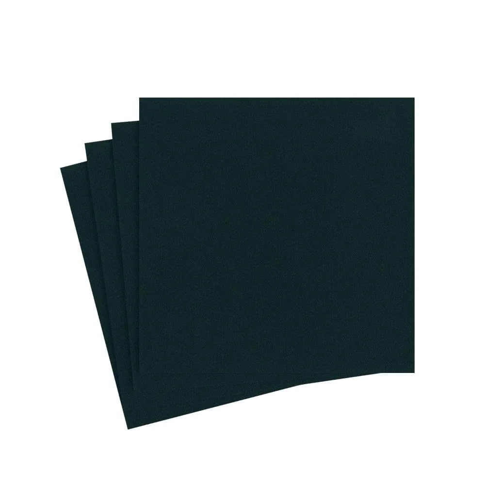 Paper Linen Black Cocktail Napkins 15ct