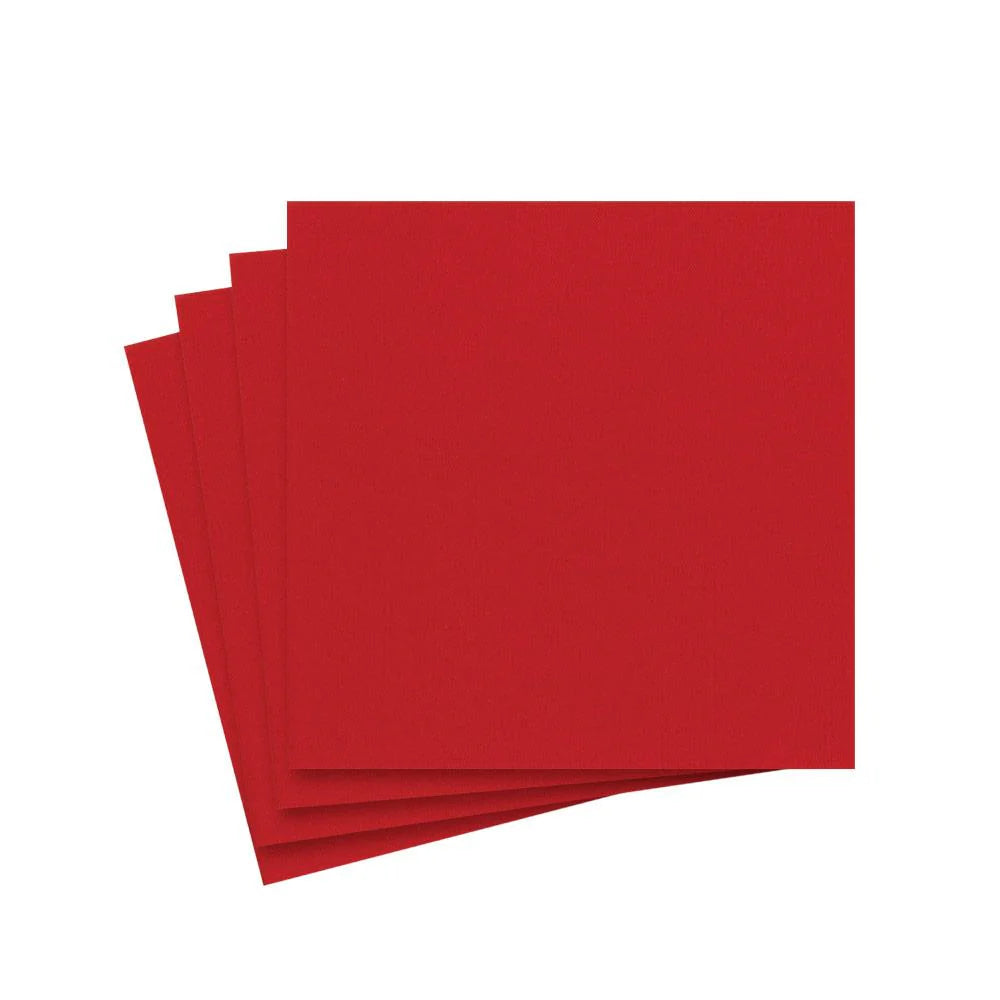 Paper Linen Red Cocktail Napkins 15ct