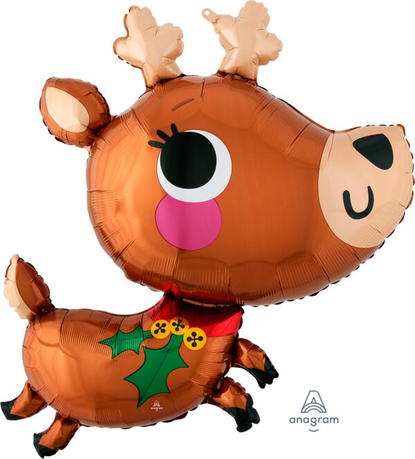 S12 Adorable Reindeer 30In Balloon