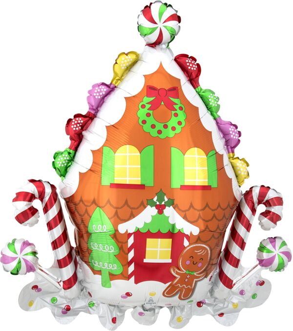 S21 Gingerbread House 30In Balloon