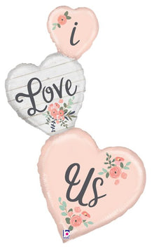 #477 Rustic I Love Us 50in Balloon