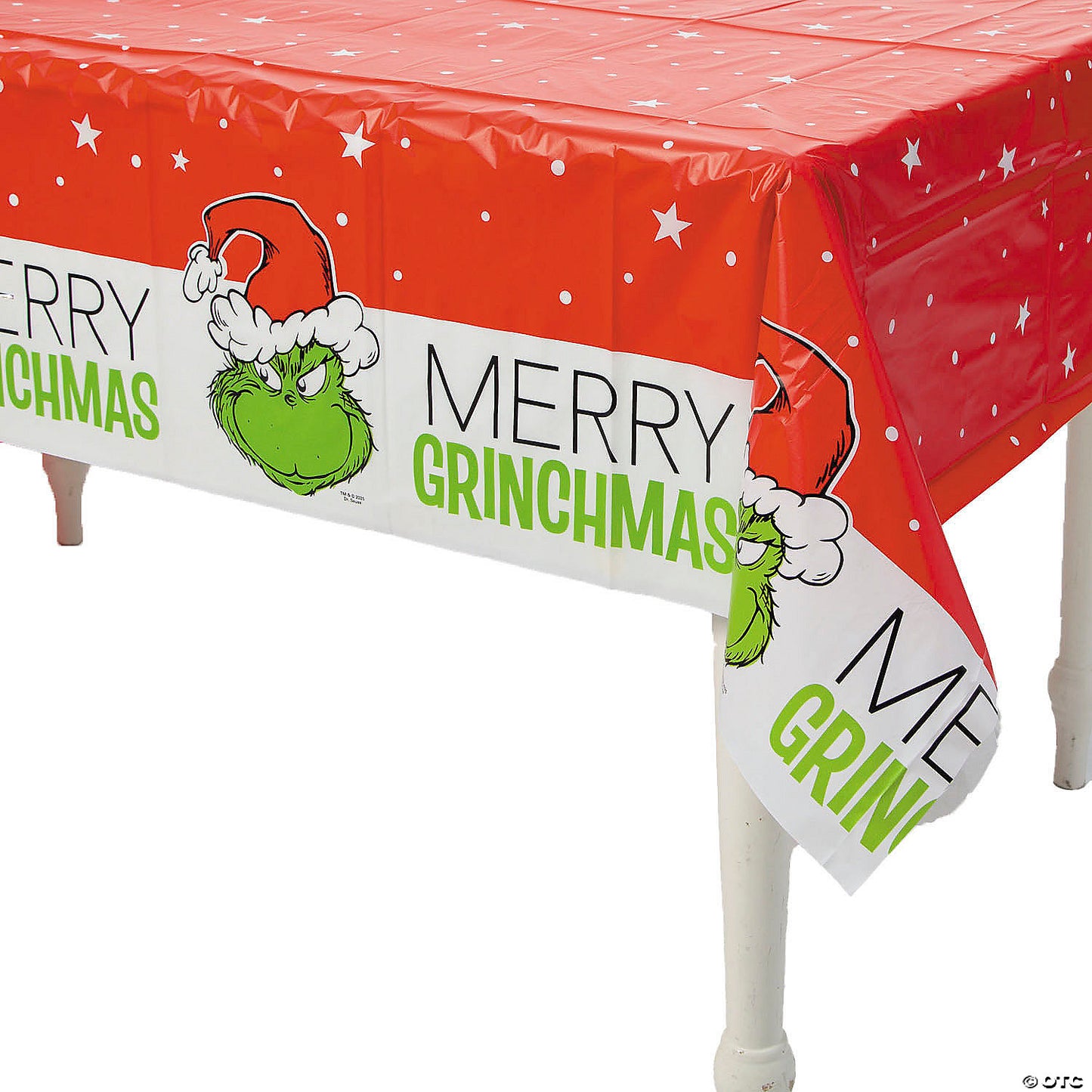 Grinch Plastic Table Cover 54x108