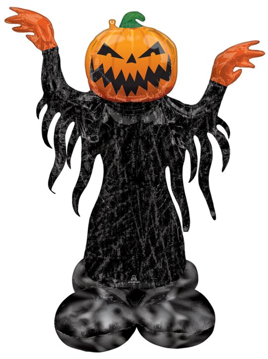 Pumpkin Head Ghost Airloonz 53in SuperShape Balloon