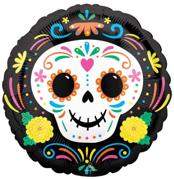DOTD Skull 17in SuperShape Balloon