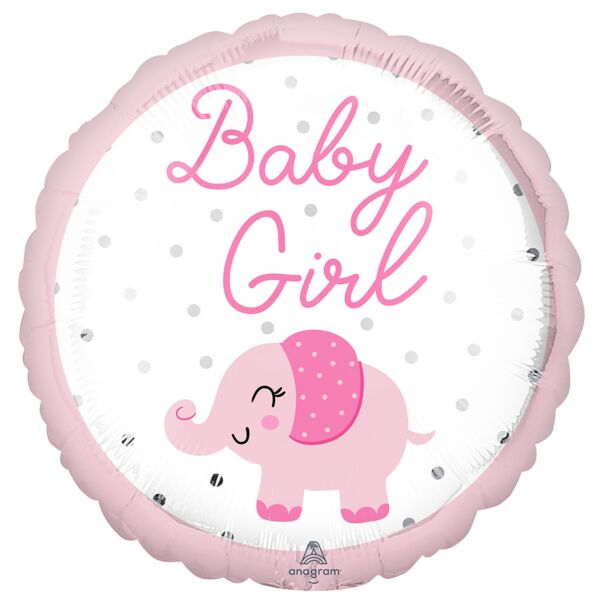 #520 Baby Girl Elephant 17in Balloon