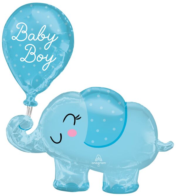 #531 Baby Boy Elephant 31in Balloon