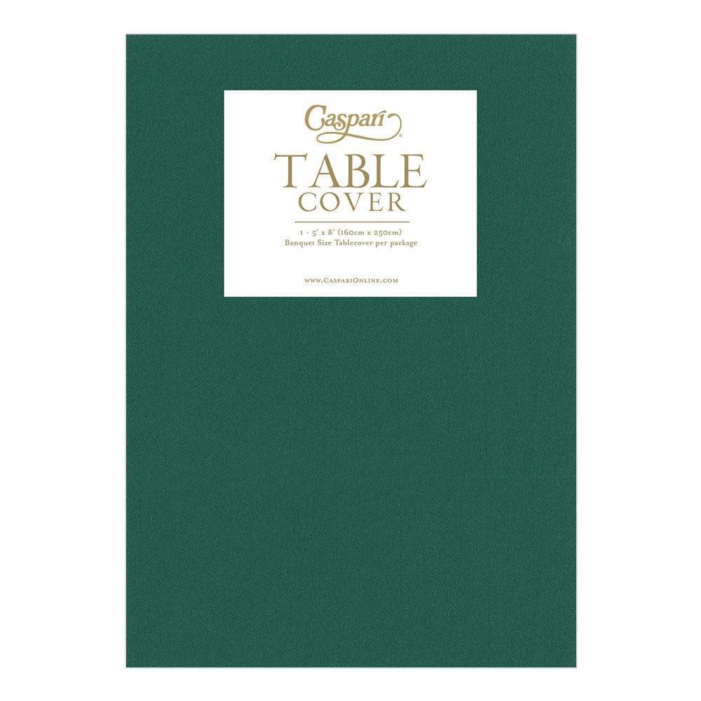 Hunter Green Paper Linen Solid Table Cover