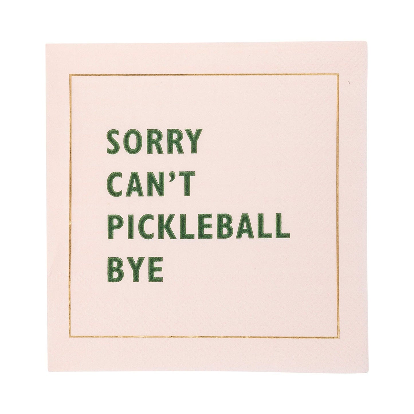 Pickleball Sayings Paper Cocktail Napkins 18ct