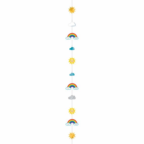 6' Balloon Fun Strings - Sun, Rainbow & Cloud