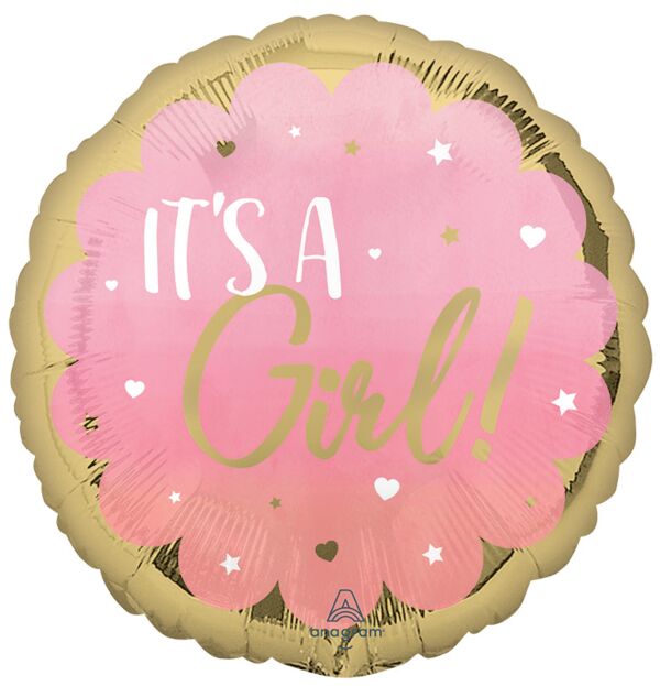 #511 Pink Baby It's a Girl  28in Balloon