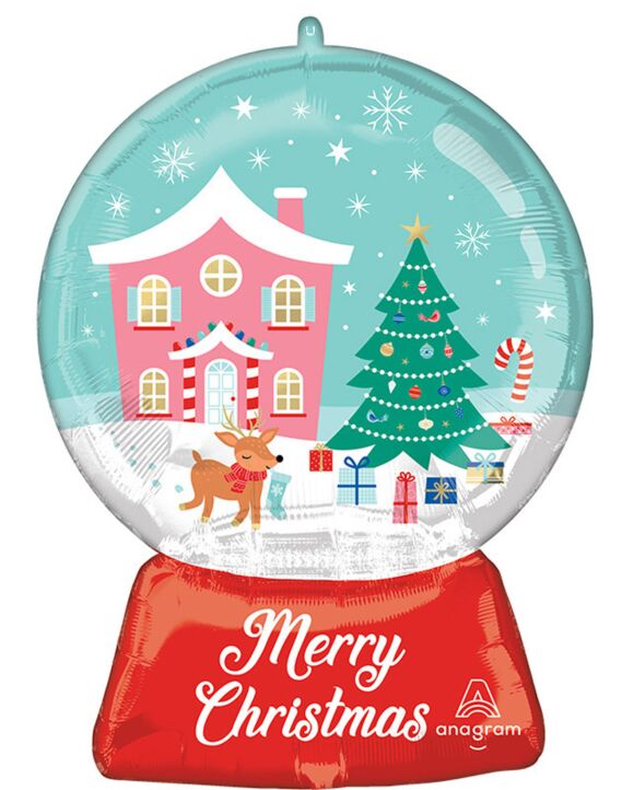 S16 Nostalgic Wonderland Snow Globe 27In Balloon