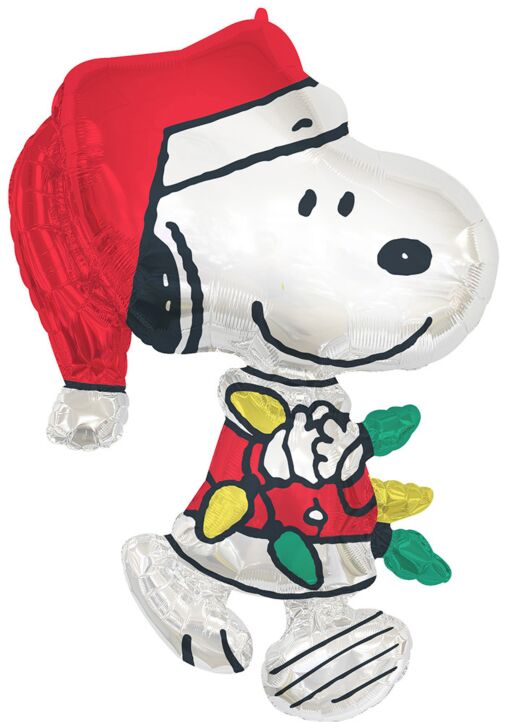 S26 Santa Snoopy 34In Balloon