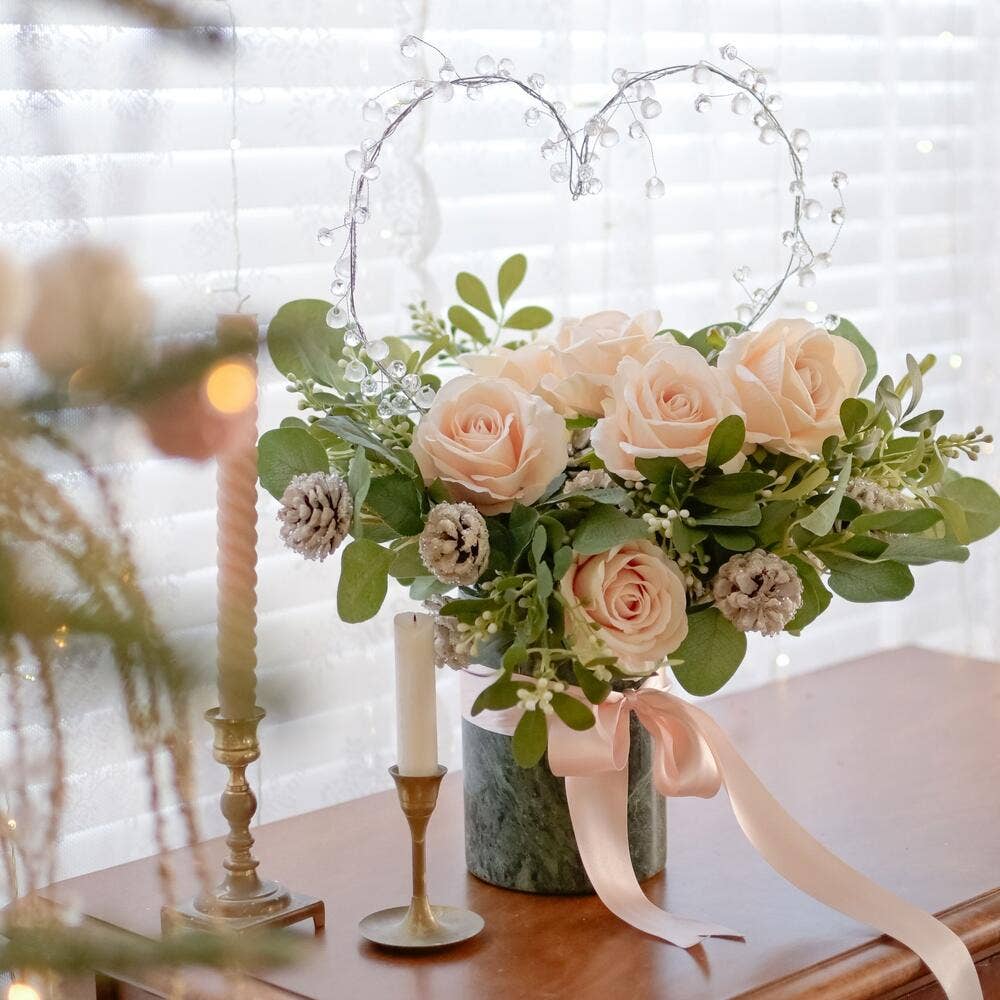 18" Artificial Silver Dollar Eucalyptus Greenery Leaves Bush