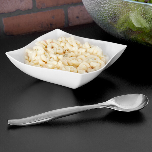 10in Silver Plastic Serving Spoon 2ct