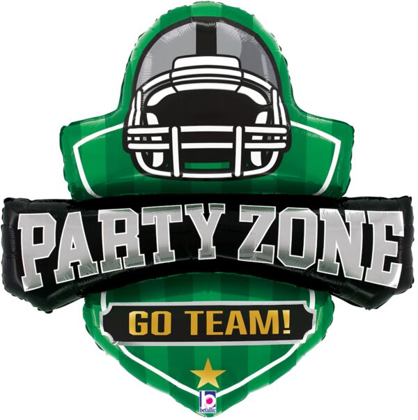 #343 Party Zone Football Insignia 31in Balloon