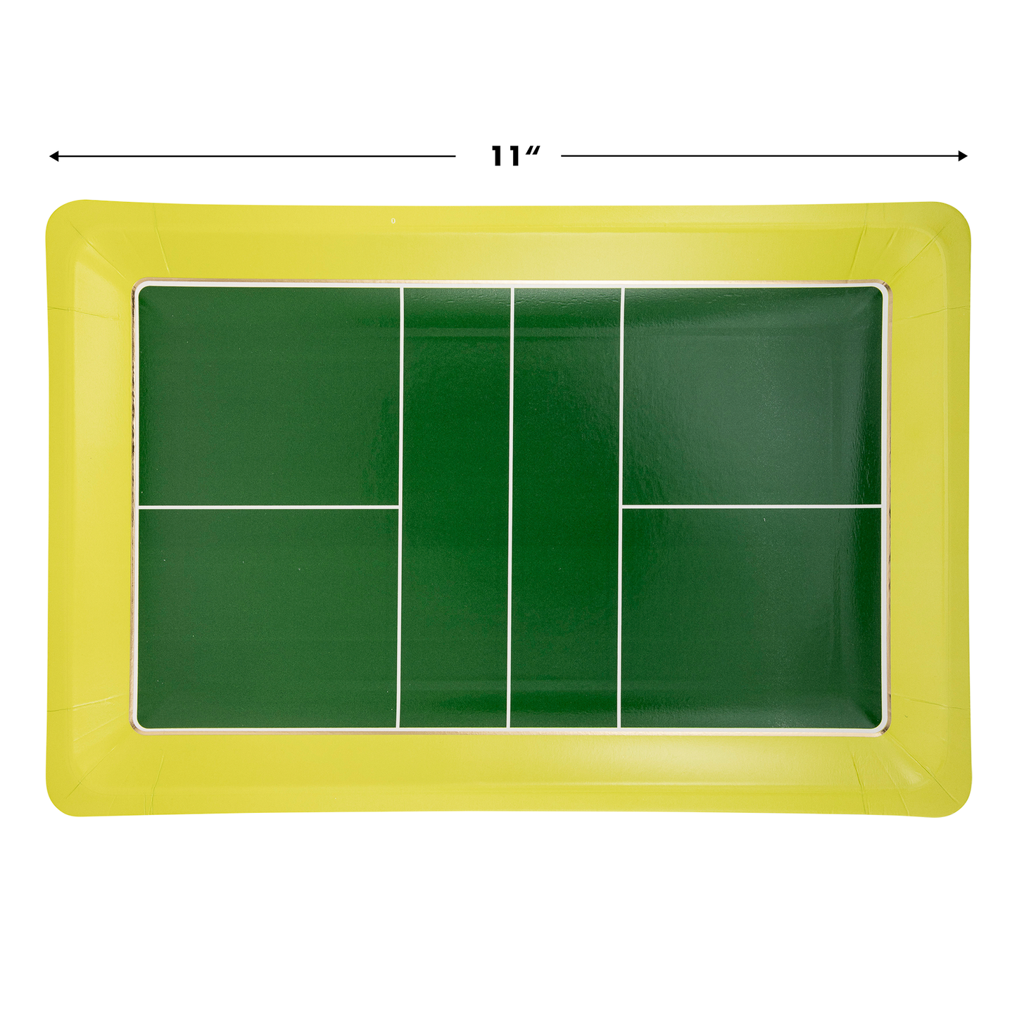 Pickleball Court Shaped Paper Plates 8ct