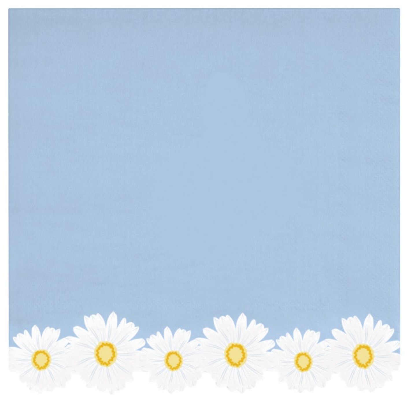 Fresh Daisy Shaped Edge Dinner Napkins 16ct