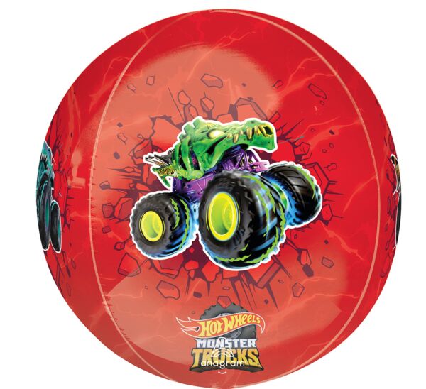 #316 Hot Wheels Monster Trucks Orbz 16in Balloon