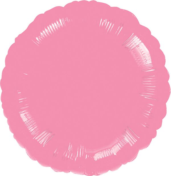 Light Pink Round 18in Solid Mylar