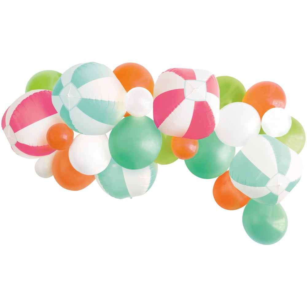 Summer Fun Assorted Iridescent Sphere & Latex Balloon Arch Kit