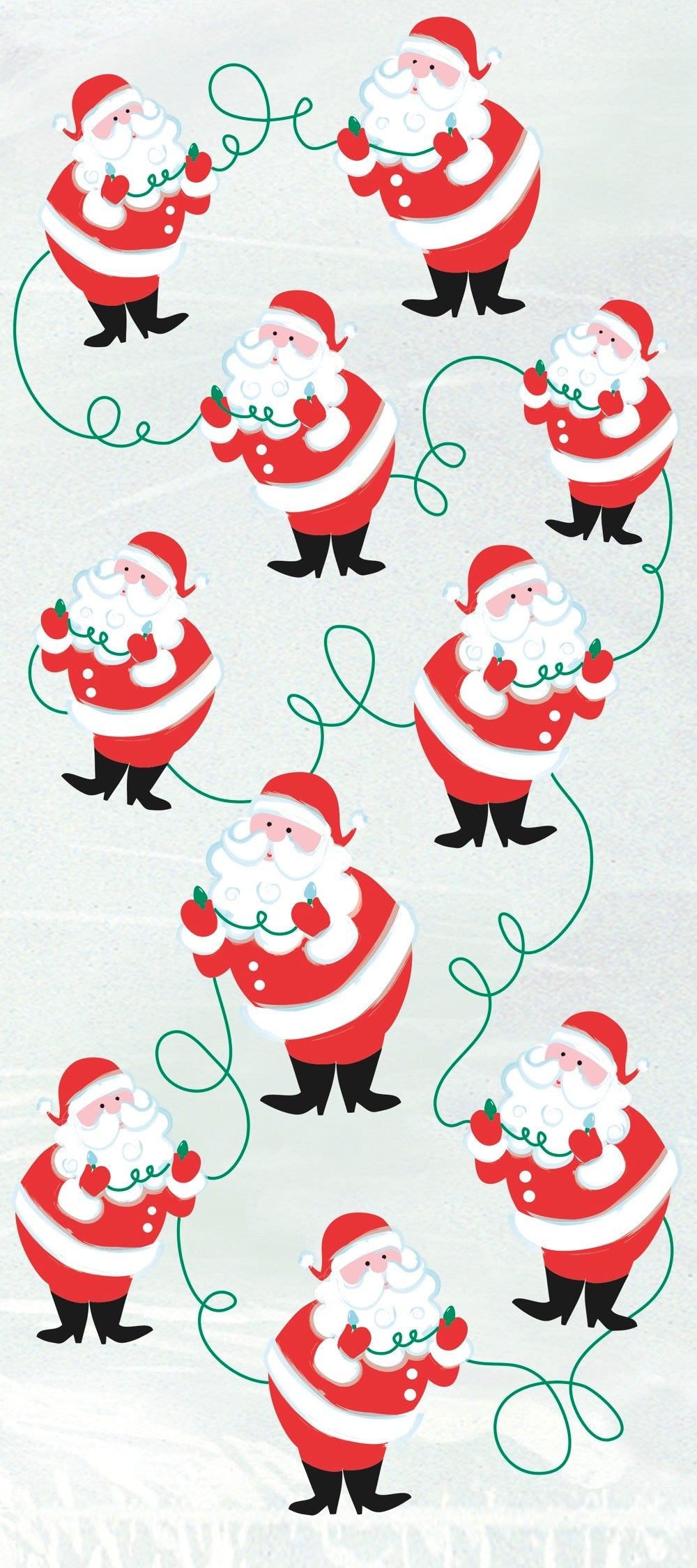Twinkle Santa Cellophane Bags 20ct 11" x 5"