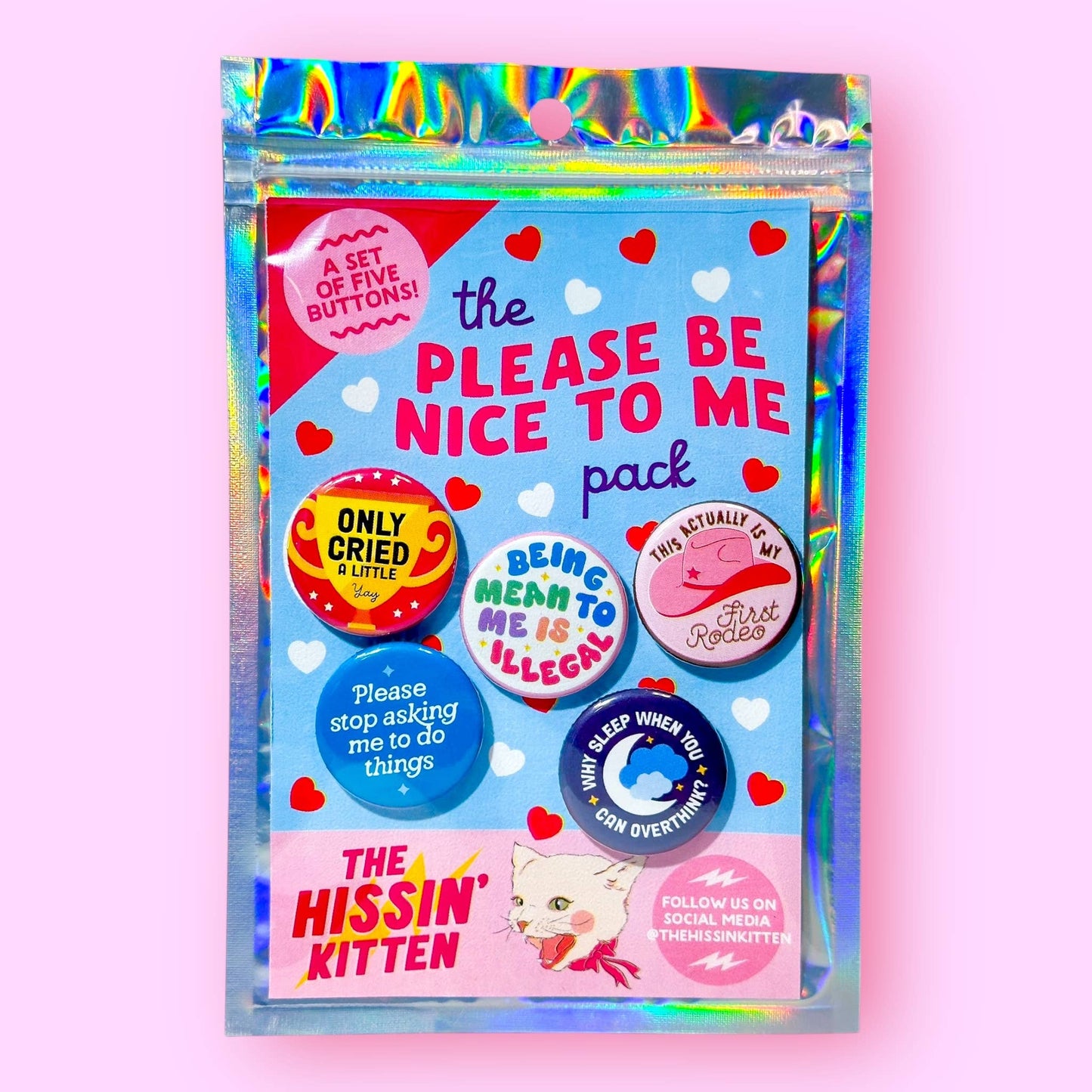 The Please Be Nice To Me Pack (Buttons or Magnets!)
