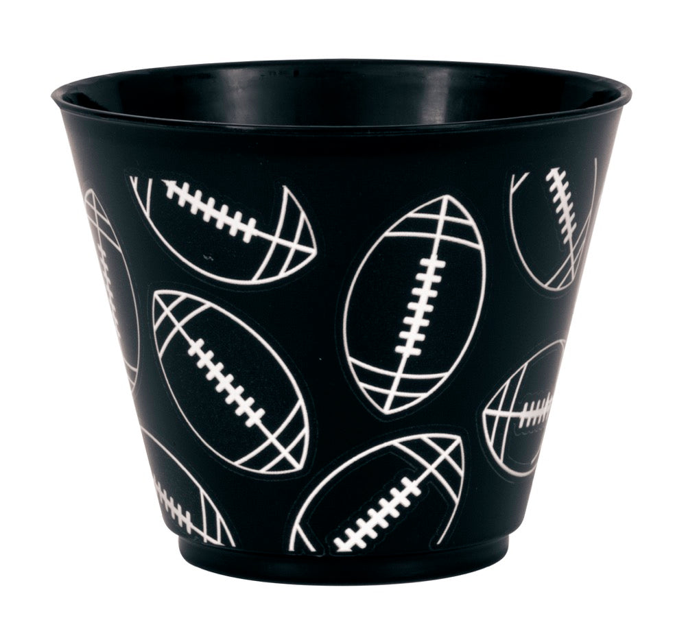Game Ready Football 9oz Plastic Cups 8ct