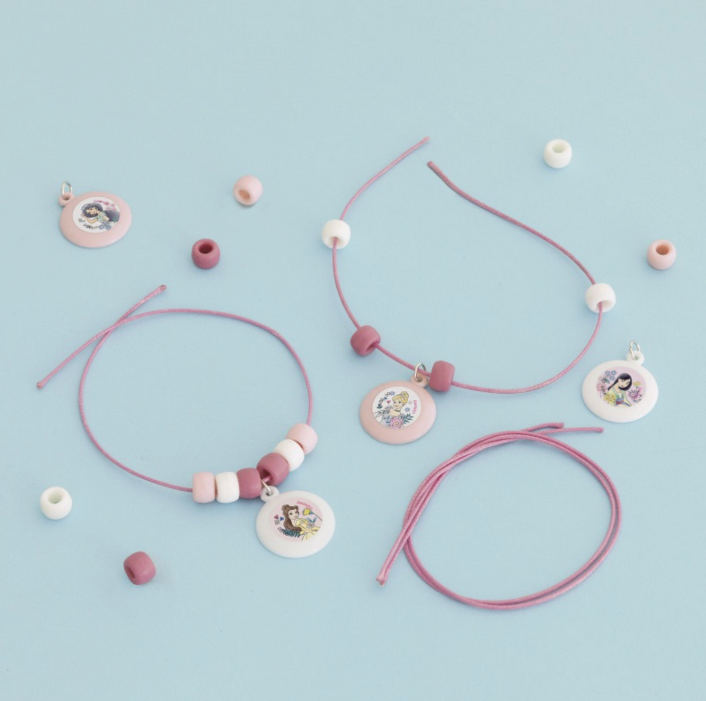 Disney Princess Assorted Charm Bracelets 4ct