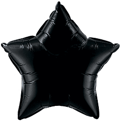 Black Star 18in Solid Mylar