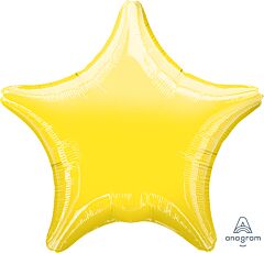 Yellow Star 18in Solid Mylar