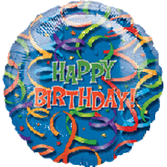 Celebration Streamers Birthday 32in SuperShape Balloon