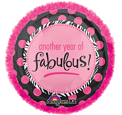 Another Year of Fabulous Fuzzy 32in SuperShape Balloon
