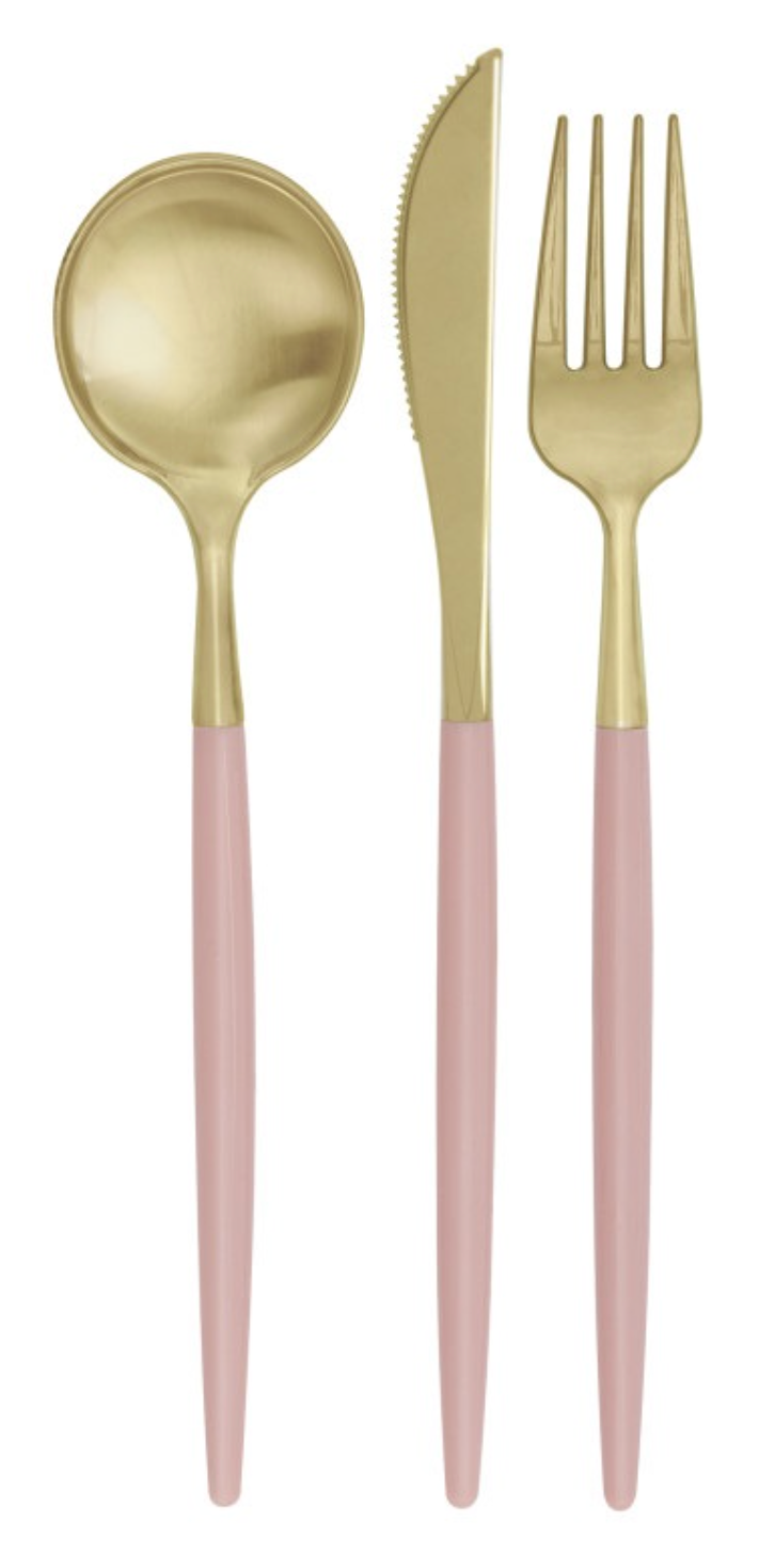 Two Tone Assorted Plastic Cutlery 12ct
