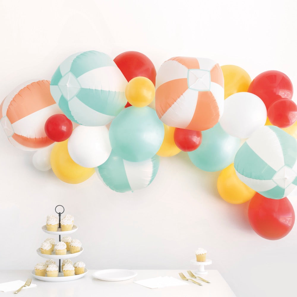 Assorted Latex & Clear Sphere Balloon Arch Kit 25pc