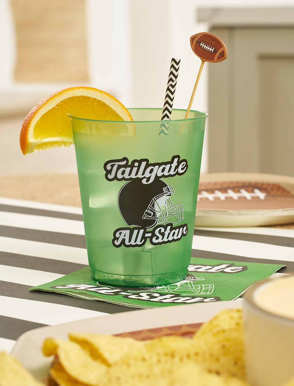 Tailgate Football All-Star Frost Flex 16oz Cups 8ct
