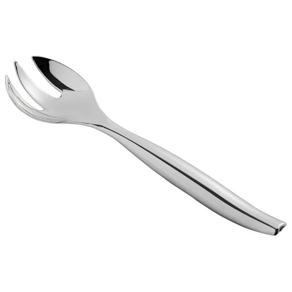 10in Silver Plastic Serving Forks 2ct